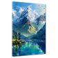 Bergsee in Farbe – Wandbild