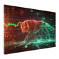 Wandbild Börse Wolf Trading Motivation Erfolg modern