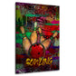 Wandbild Bowling mit farbenfrohem Graffiti