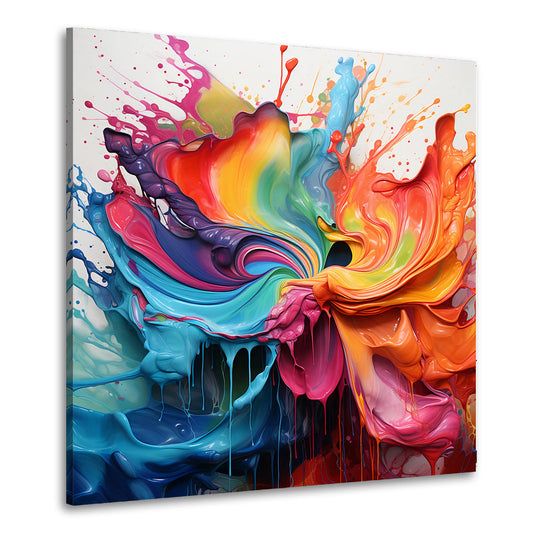 Wandbild Splash abstrakte Wandkunst modern Farbspiel