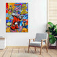 Comic Bunny Pop Art als Leinwandbild