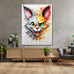 Wandbild Comic Katze Two Faces Pop Art