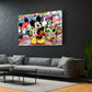 Wandbild Comic Maus Street Art Provokation modern bunt