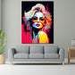 Wandbild Cool Girl Retro Style schöne Frau Pop Art