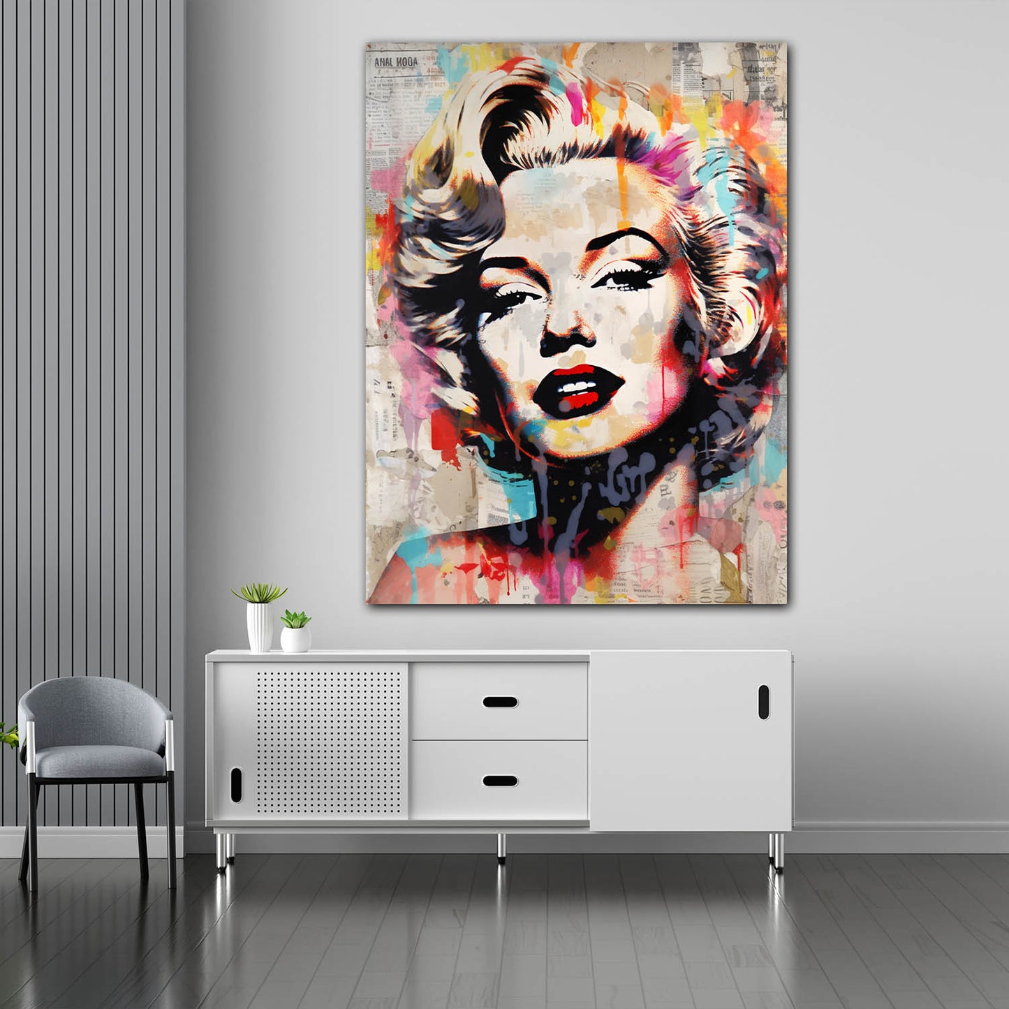 Wandbild Cool Marilyn News Style