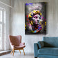 Wandbild David Büste mit Graffiti Kunst und bunten Farben