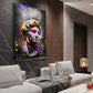Wandbild David Büste mit Graffiti Kunst und bunten Farben