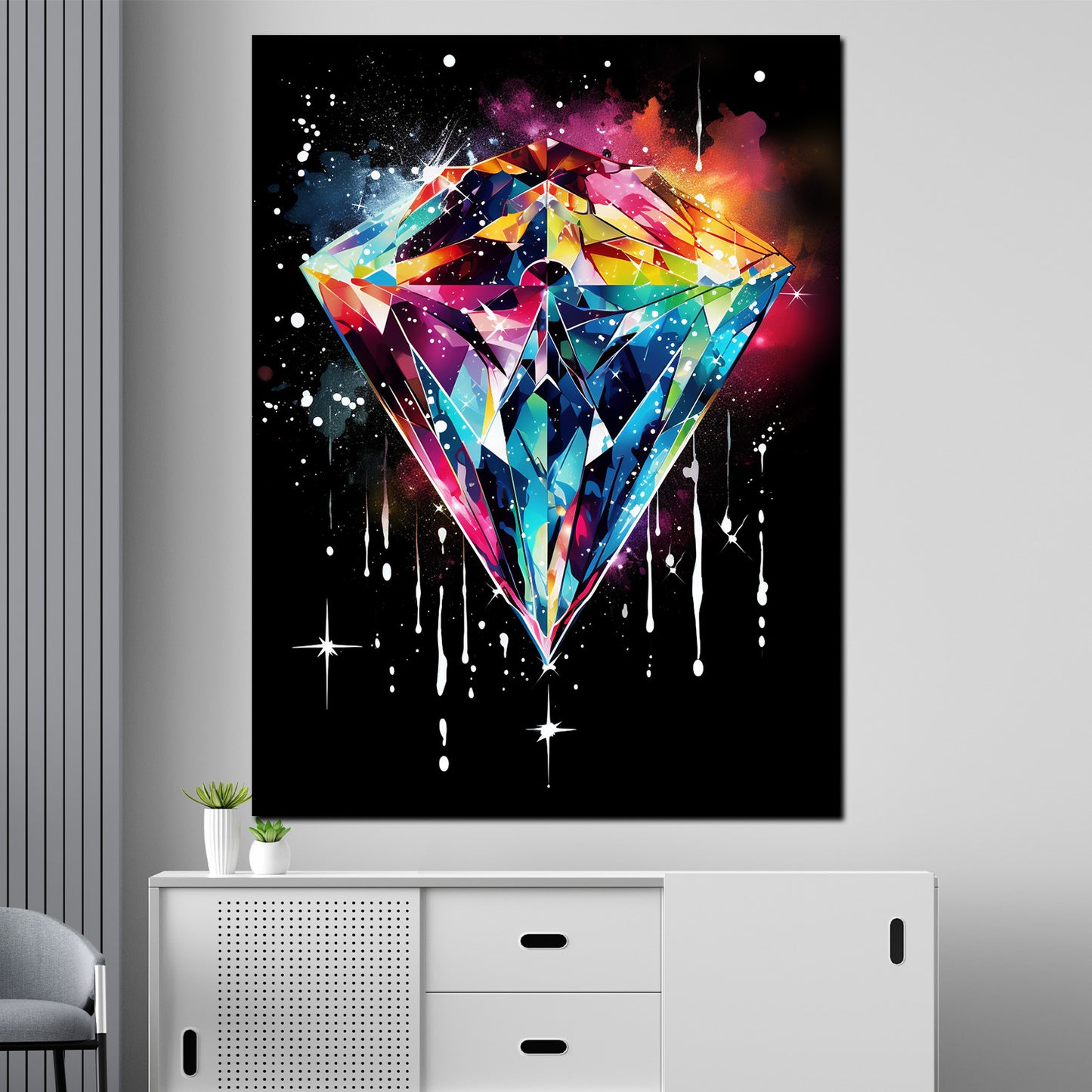 Wandbild Diamant Pop Art Style