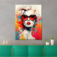 Wandbild Frau Pop Art modern Splash Retro