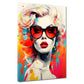 Wandbild Frau Pop Art modern Splash Retro