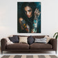Wandbild Frau mit Tattoos intensiv geheimnisvoll modern