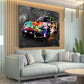 Wandbild Graffiti Porsche Street Art Style