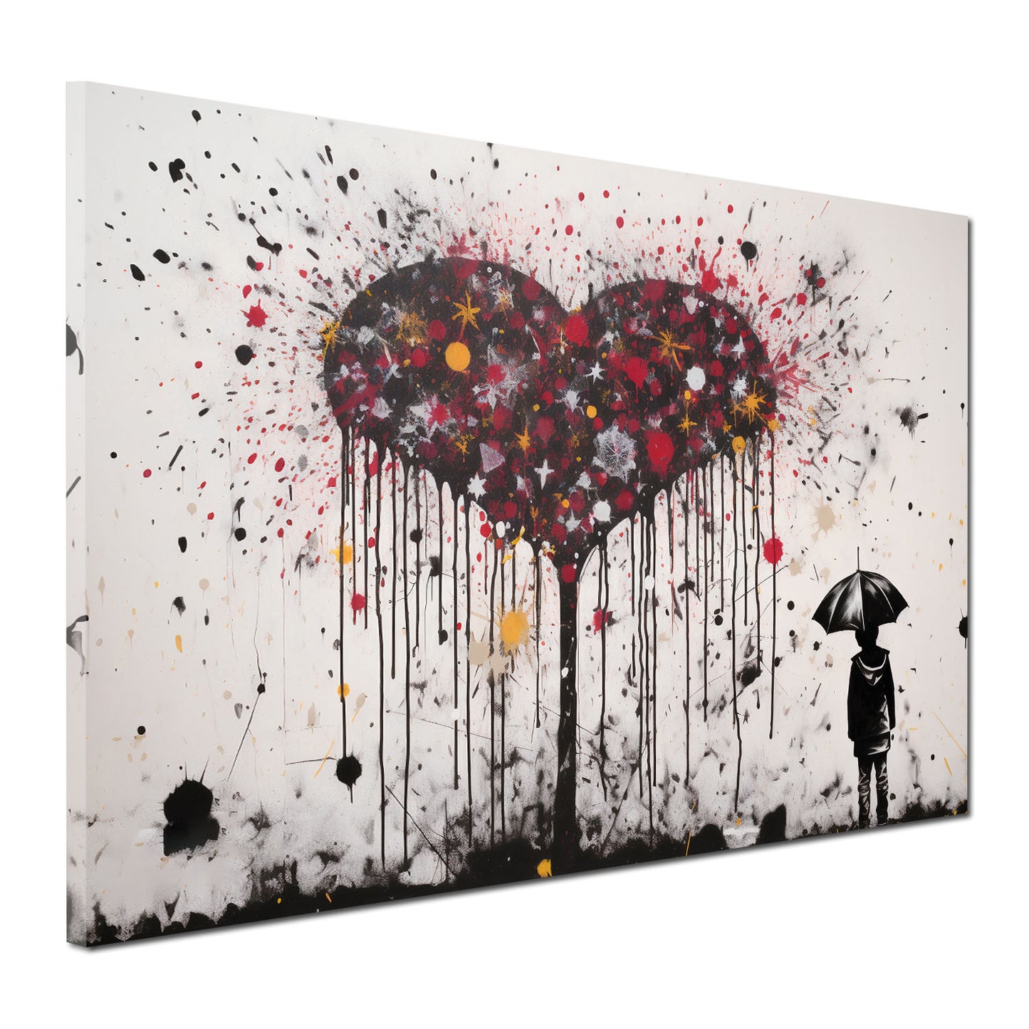 Wandbild Herz Street Art