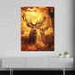 Wandbild Hirschpaar Waldlichtung Herbst