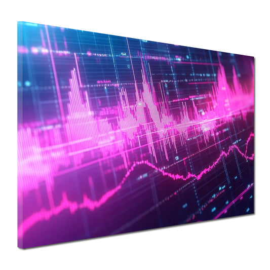 Wandbild Chart-Formation Börse Wallstreet Trading digital modern
