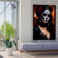 Wandbild La Calavera Catrina im Spitzenkleid