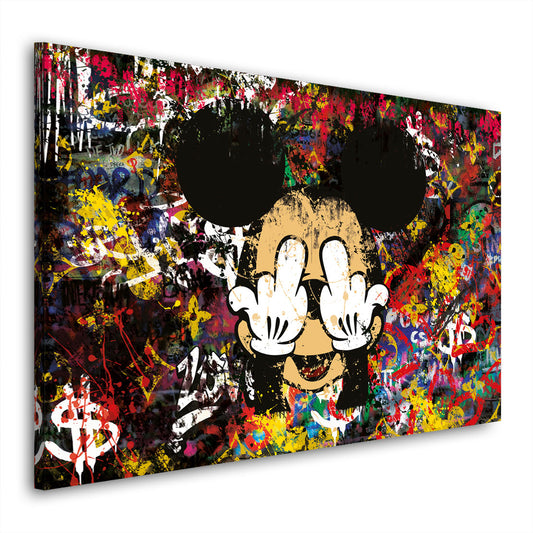 Wandbild Abstract Maus, Pop Art Comic