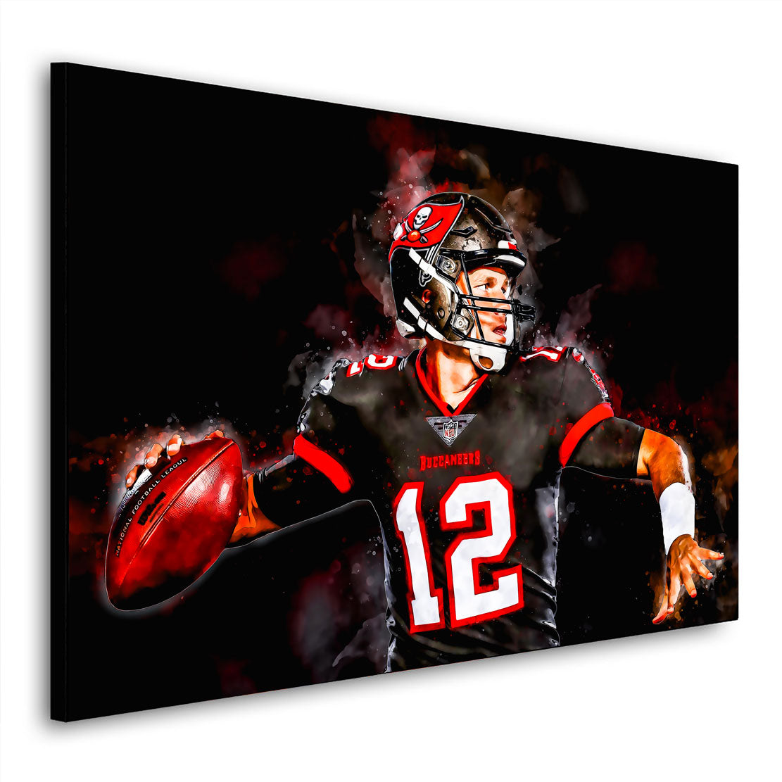 Wandbild Leinwandbild American Football Spieler Let´s Play