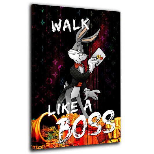 Bunny Pop Art Kunstwerk Wandbild