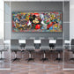 Wandbild Collage Dollar Pop Art Maus Comic All Style
