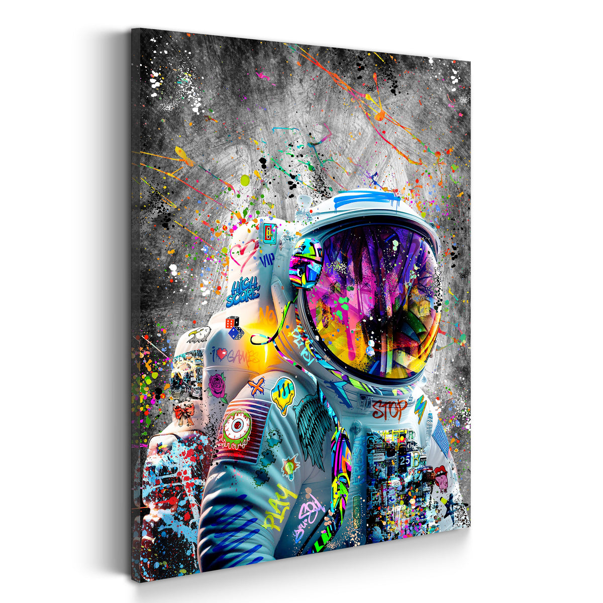 Graffiti Astronaut – Wandbild