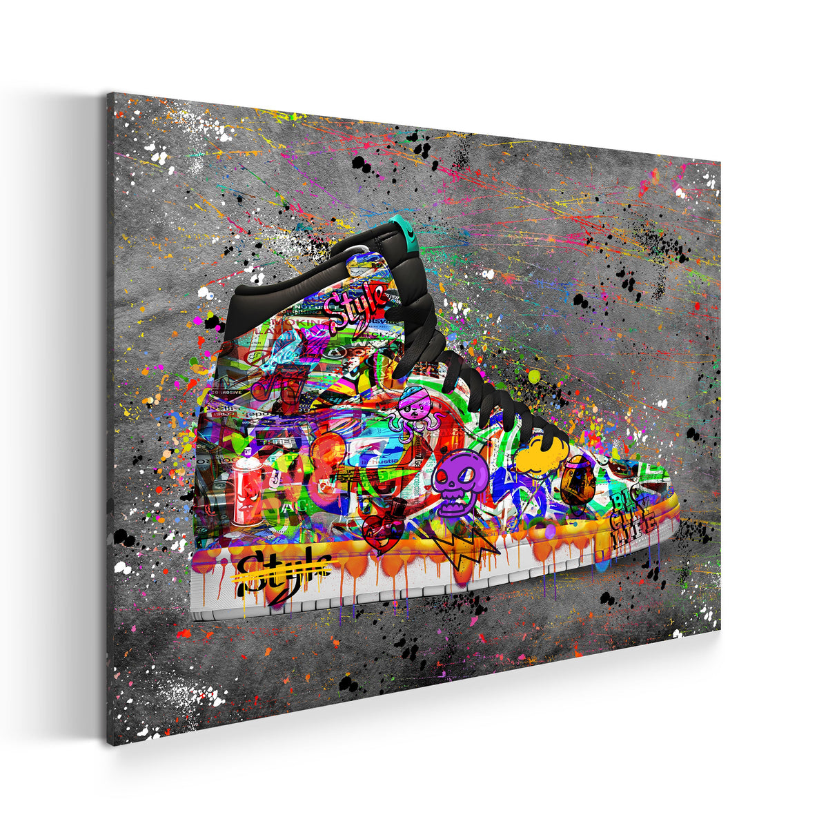 Graffiti Sneaker – Wandbild