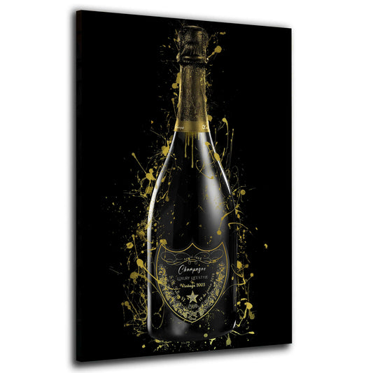 Wandbild Luxury Lifestyle Pop Art Flasche