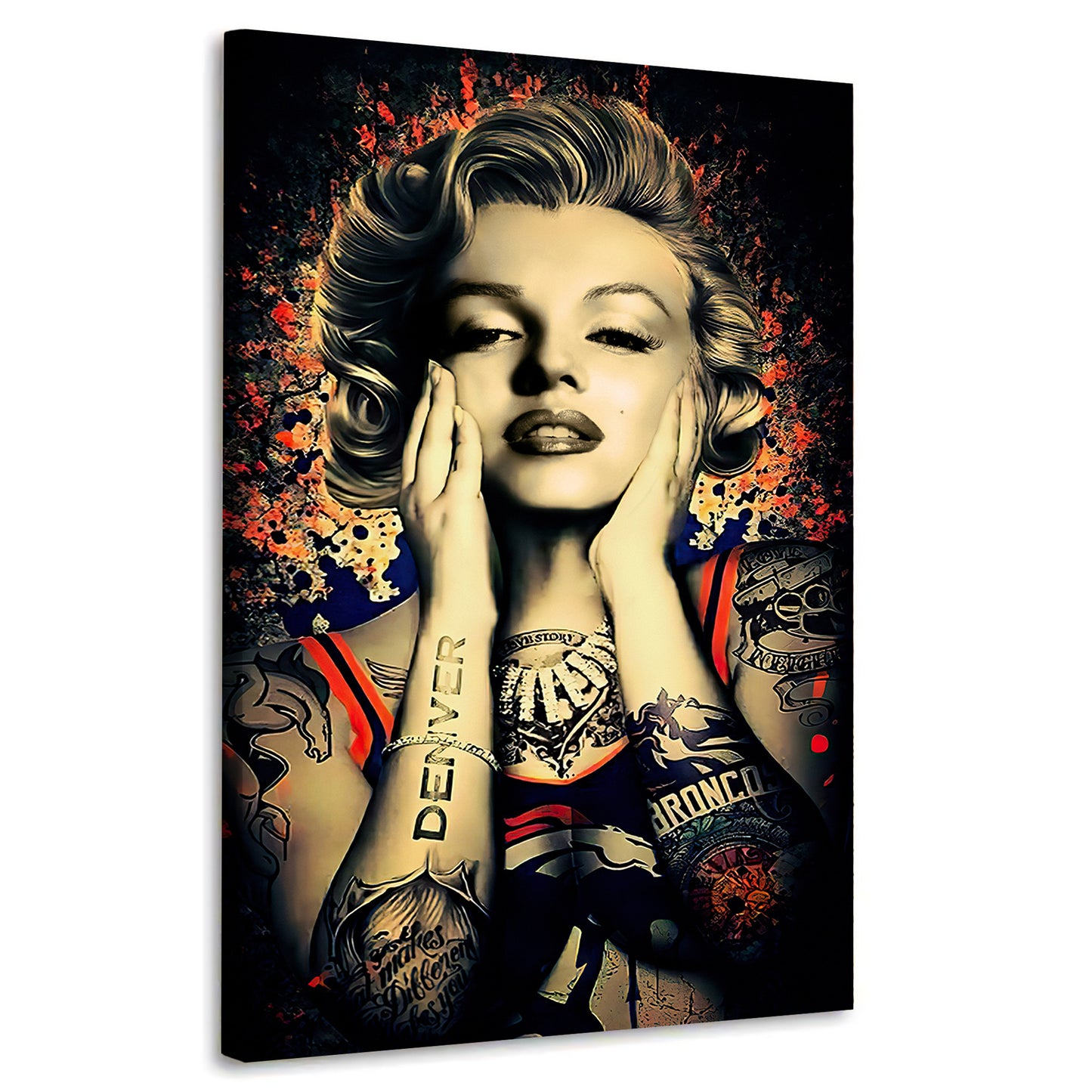 Wandbild Marilyn Kunst Tattoo Style