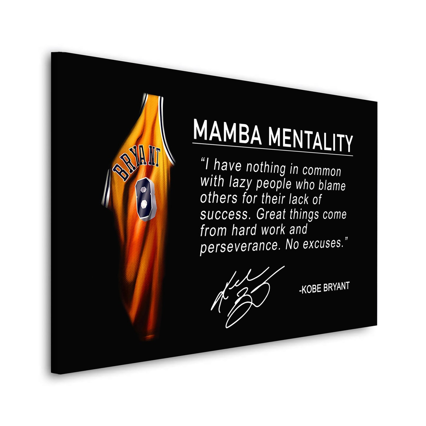 Motivation Mamba Mentalität Zitat Sport Wandbild