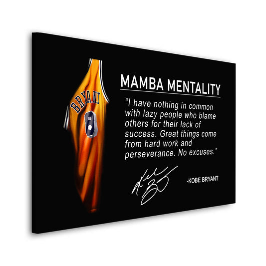 Motivation Mamba Mentalität Zitat Sport Wandbild