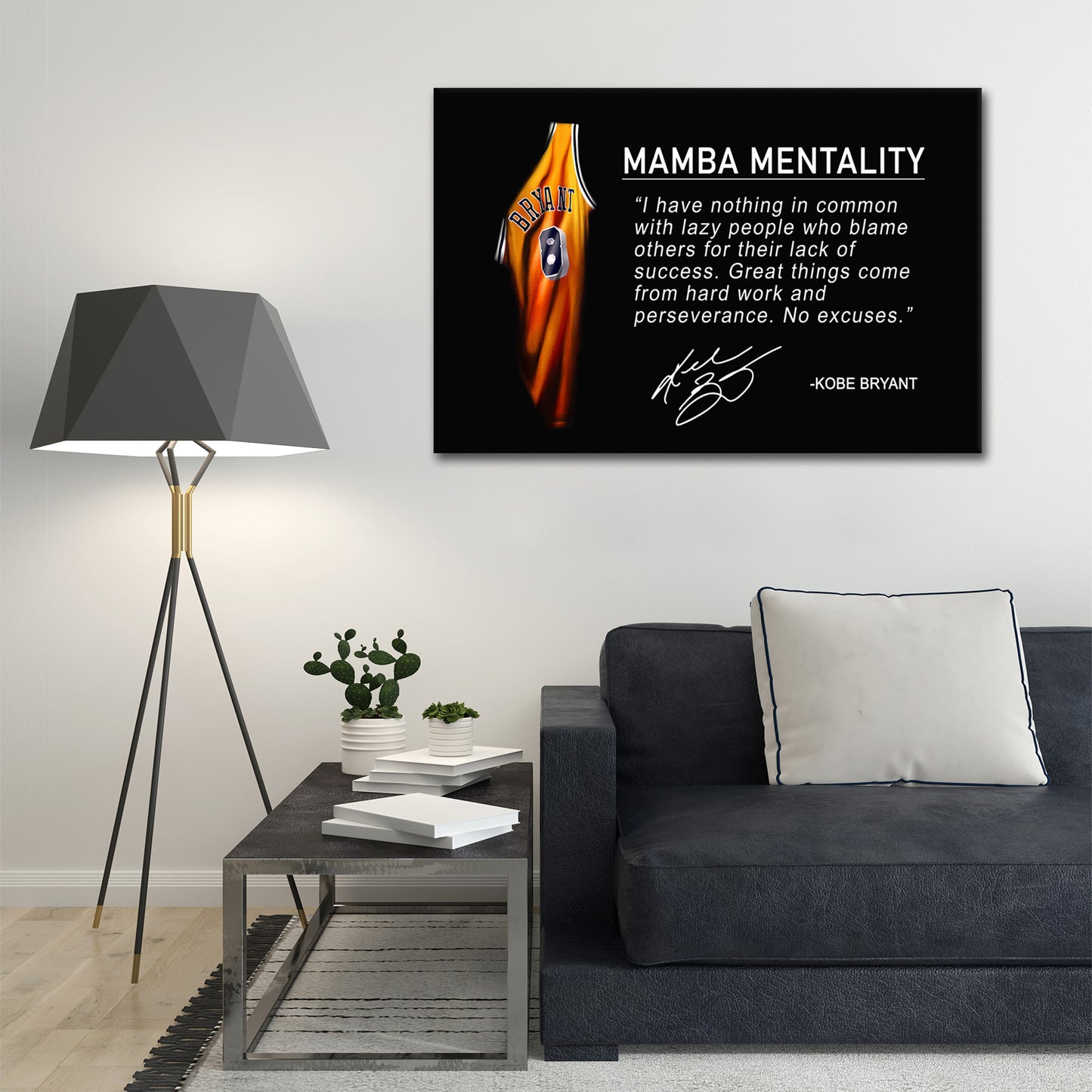 Wandbild Motivation Mamba Mentalität Zitat