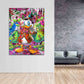 Wandbild Pop Art Duck Money Abstract Style, Comic