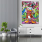 Wandbild Pop Art Duck Money Abstract Style, Comic