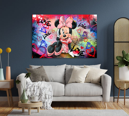 Wandbild Pop Art Beautiful Mouse Style