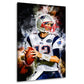 Wandbild abstrakter Football Spieler