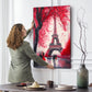 Wandbild abstrakt Painting Red Style, Paris