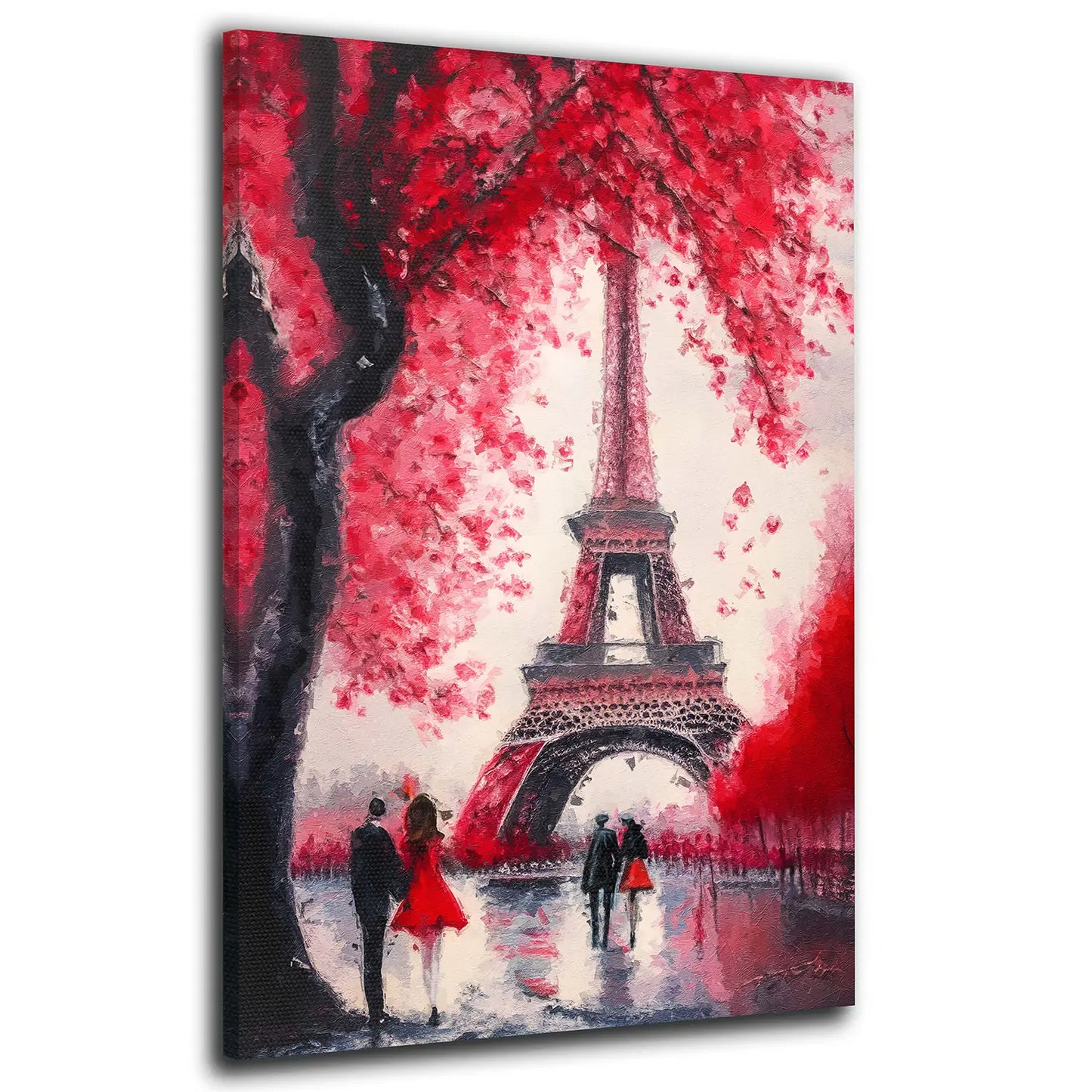 Wandbild abstrakt Painting Red Style, Paris