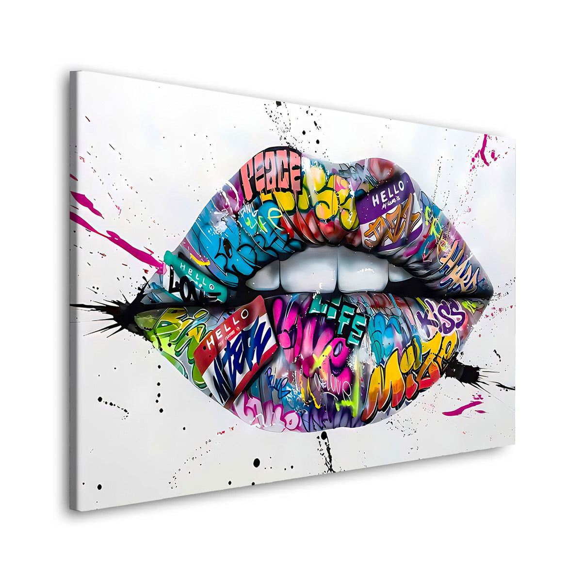 Street Art Lips – Wandbild