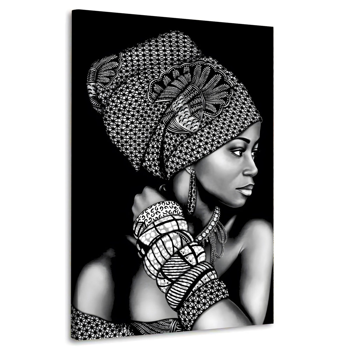 Afrikanische Frau Black Style – Wandbild