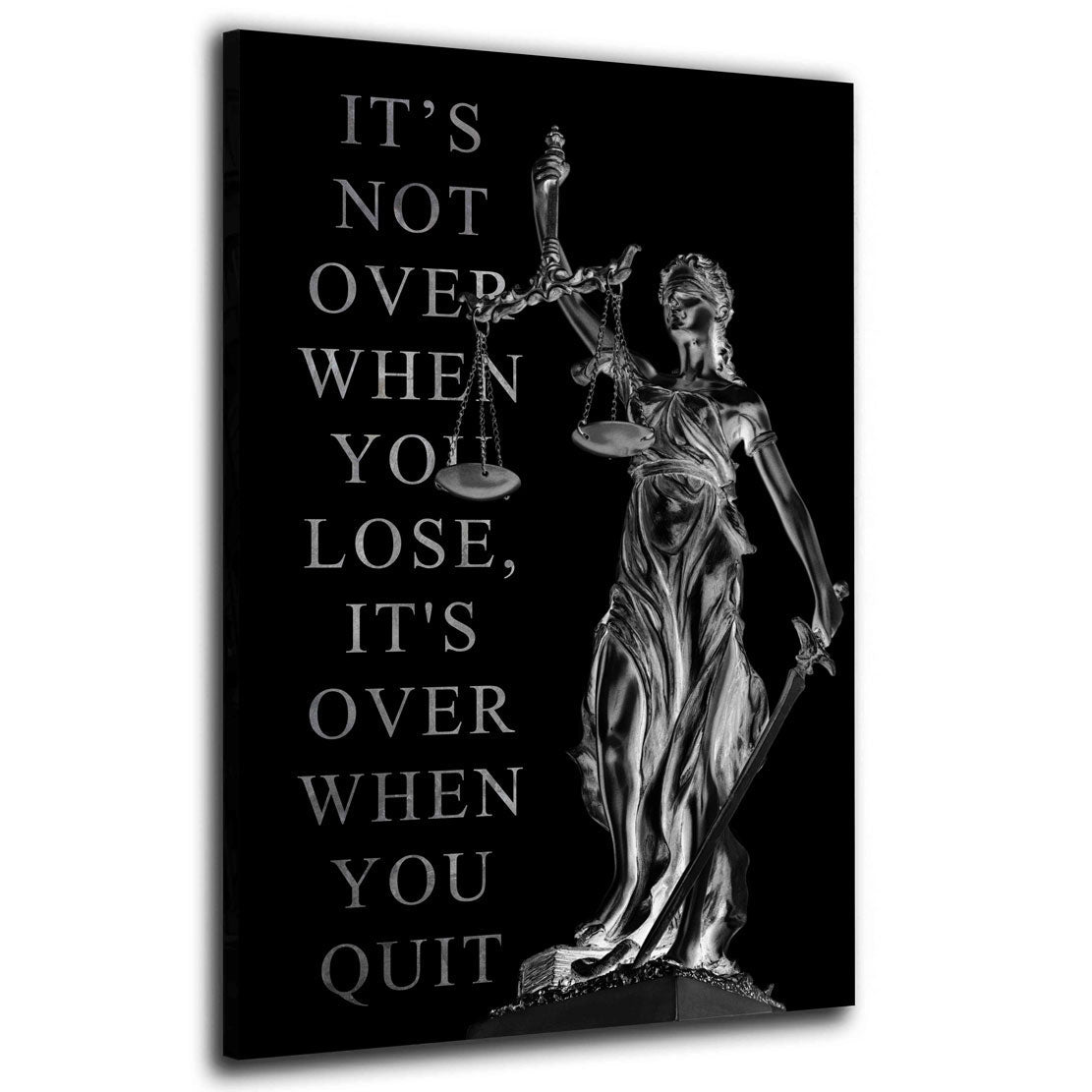 Justitia Silver Edition – Wandbild