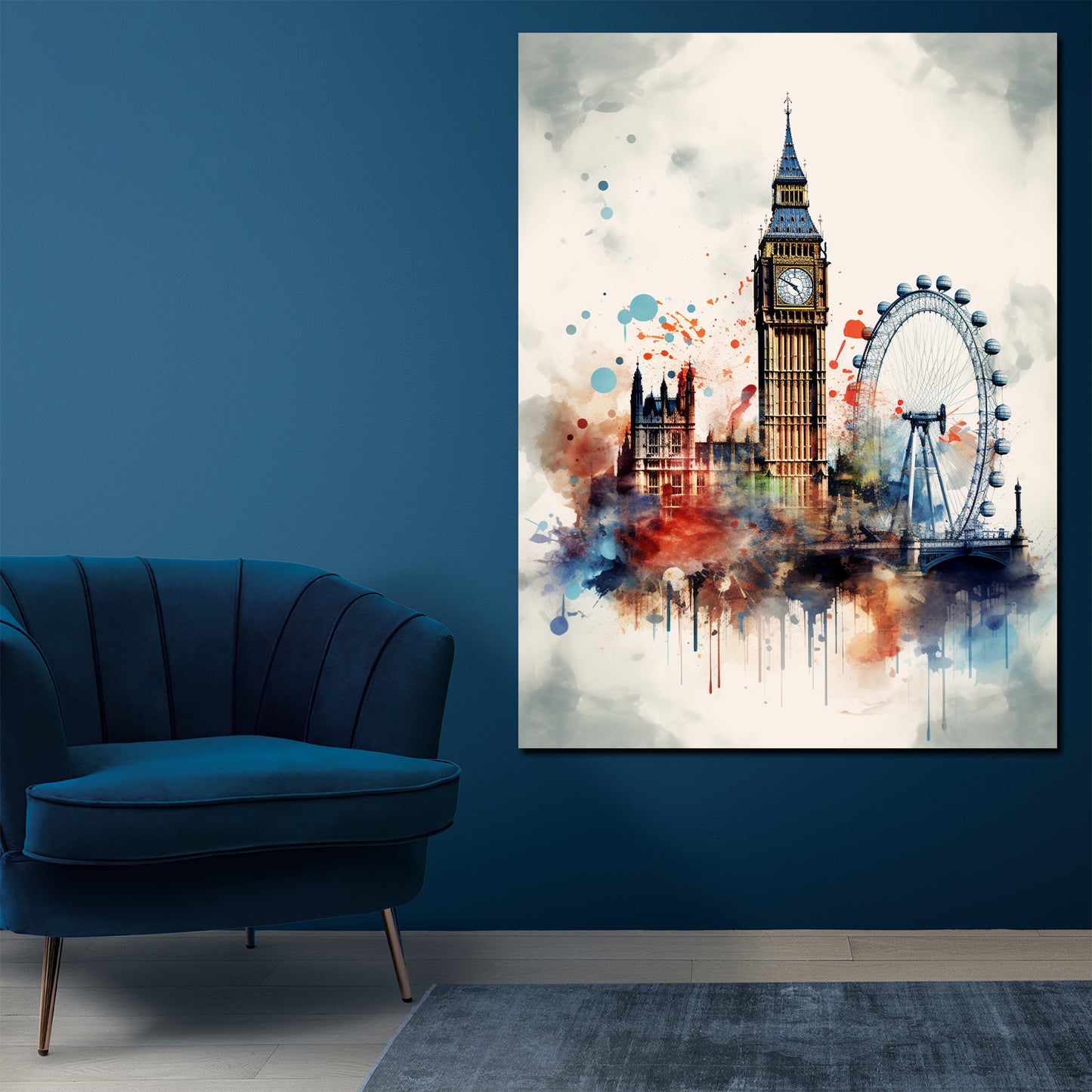 Wandbild London abstrakt