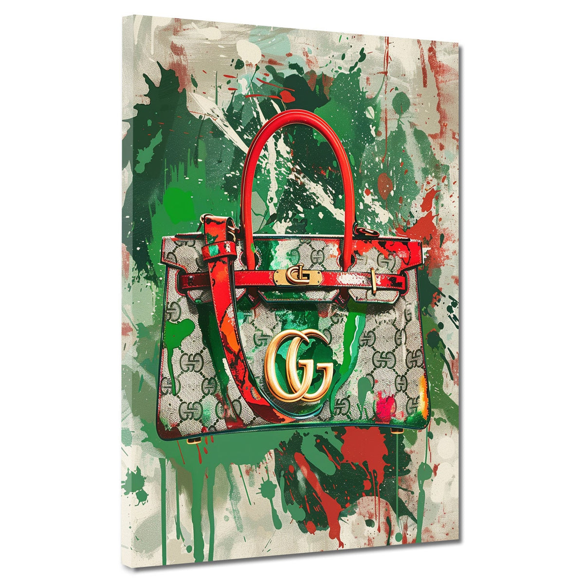 Luxus-Handtasche Pop Art – Wandbild