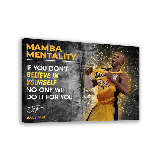 Wandbild Mamba Mentality Basketball Sport Motivation