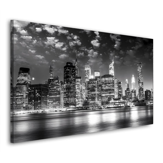 Wandbild Manhattan NY Skyline Night Style, USA