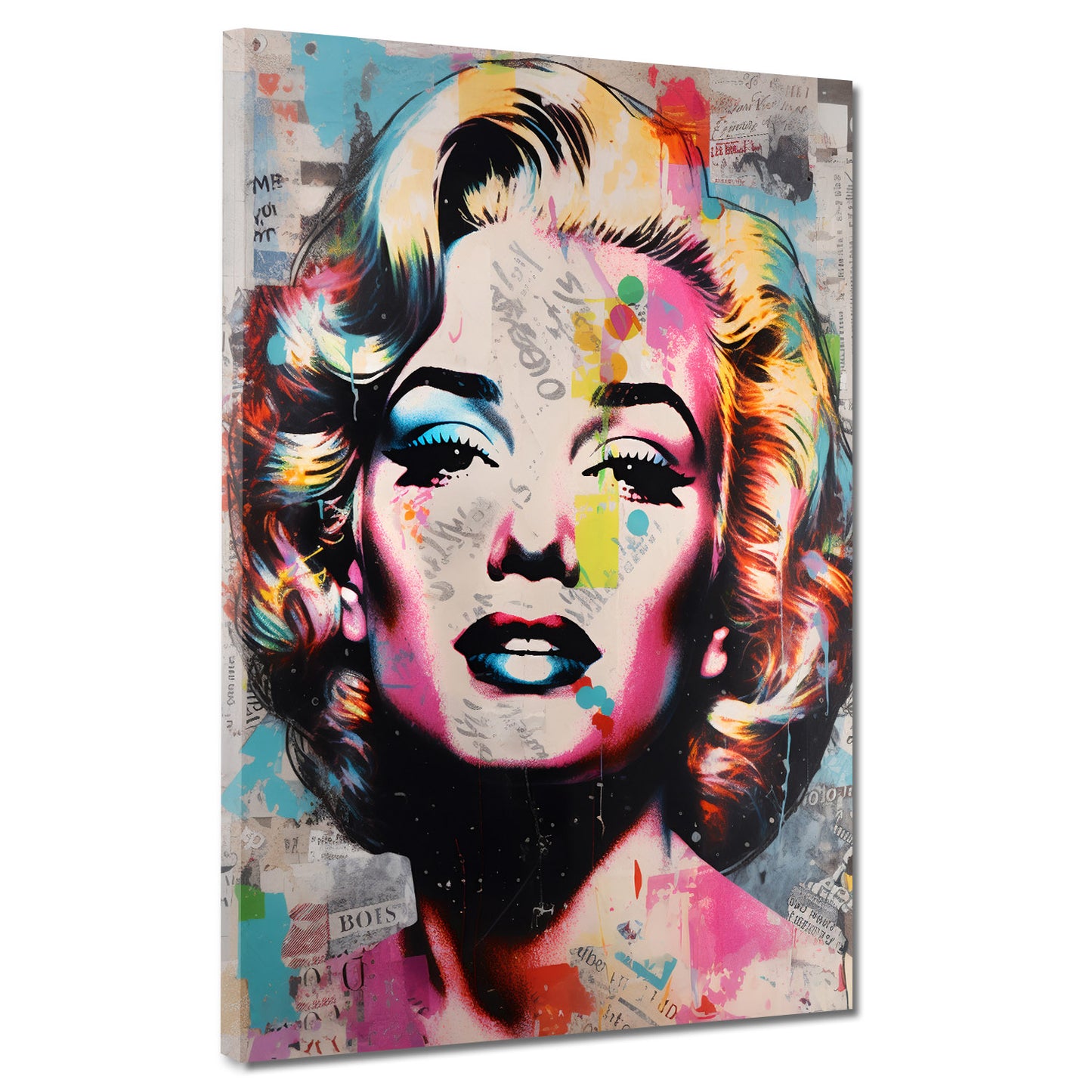 Wandbild Marilyn Abstract Colour Style