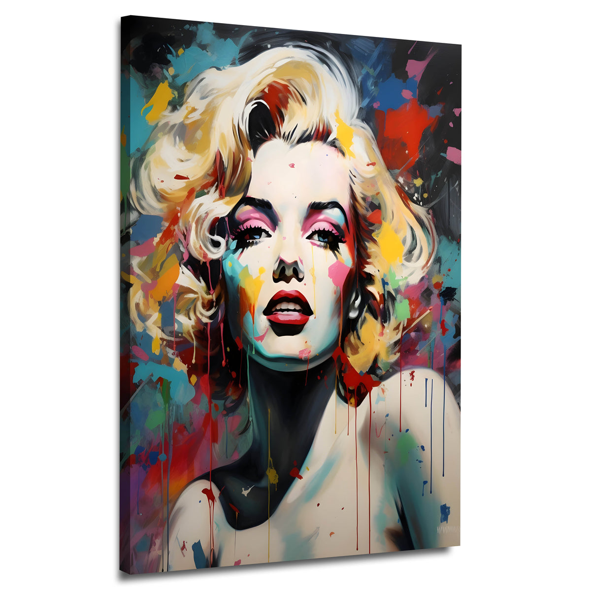 Marilyn Abstract Colour – Wandbild