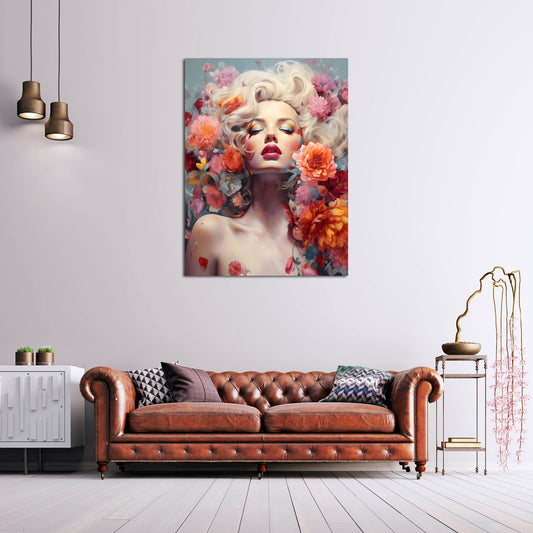 Wandbild Marilyn Flower Colour