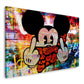 Wandbild Maus Pop Art Style