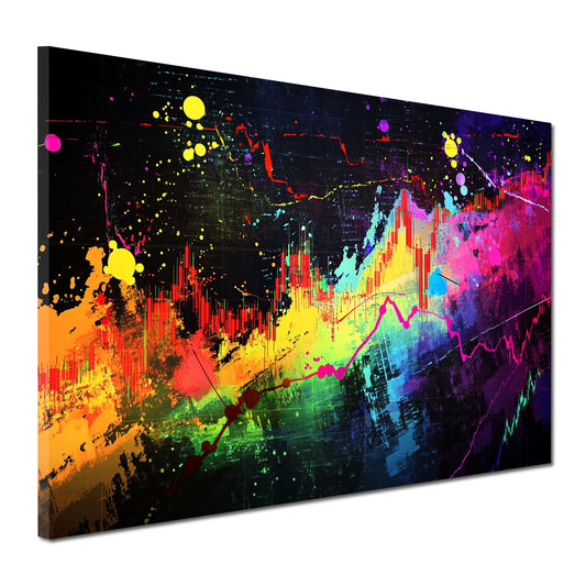 Wandbild Börse Pop Art modern