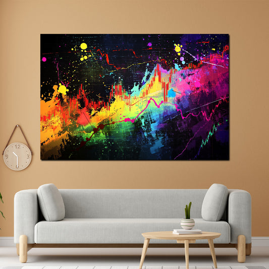 Wandbild Börse Pop Art modern